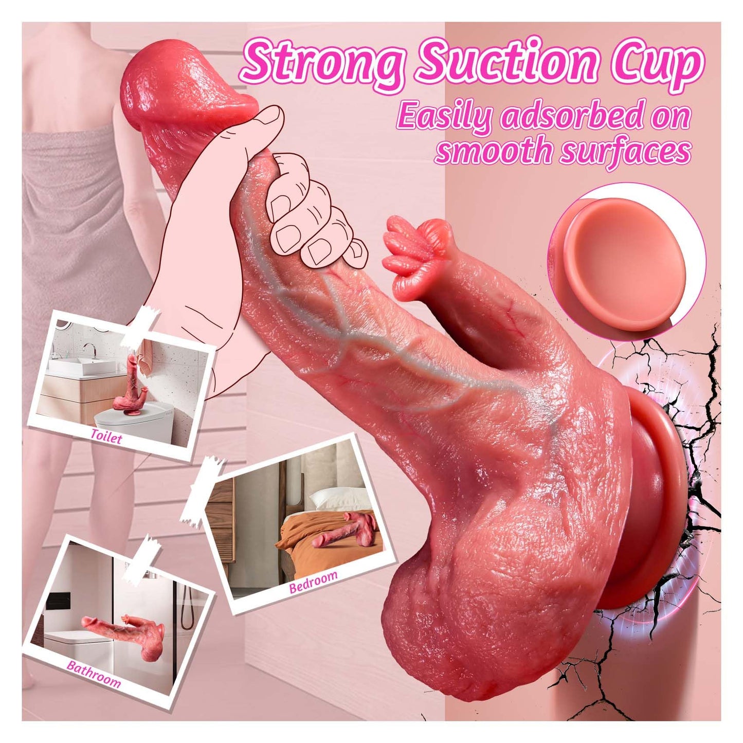 Thrusting  Licking Dildo