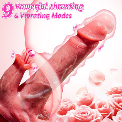 Thrusting  Licking Dildo